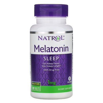 Natrol, Melatonin, 1 mg, 90 Tablets